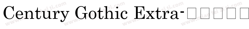 Century Gothic Extra字体转换